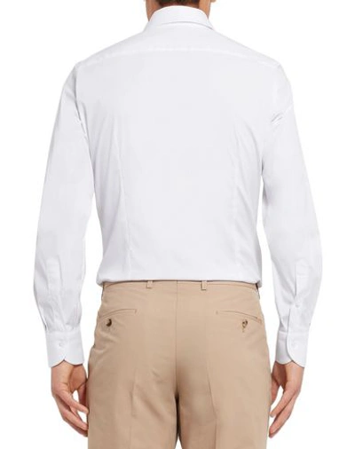 Shop Canali Solid Color Shirt In White