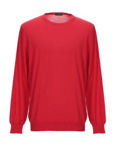 Shop Drumohr Man Sweater Red Size 44 Super 140s Wool