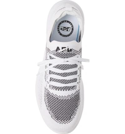 Shop Apl Athletic Propulsion Labs Techloom Breeze Knit Running Shoe In White/ Black