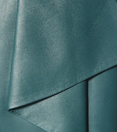 Shop Alexandre Vauthier Leather Minidress In Blue