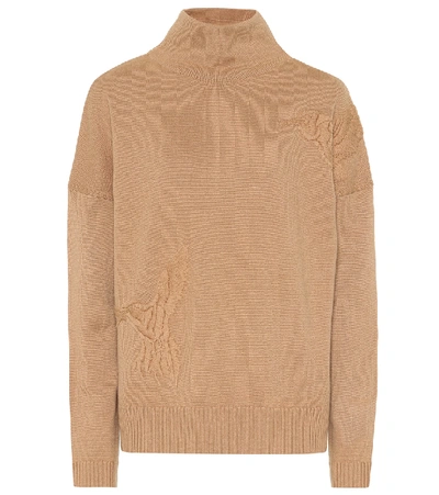 Shop Altuzarra Bromley Wool And Cashmere Sweater In Beige