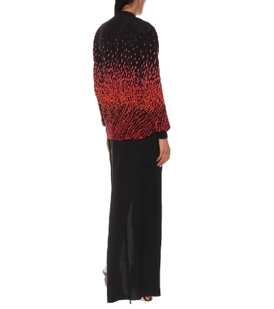 Shop Givenchy Printed Silk Blouse In Black