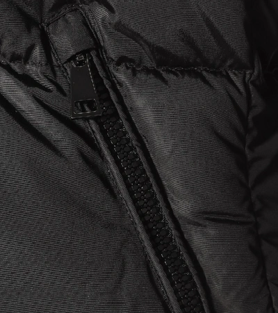 Shop Moncler Gallinule Fur-trimmed Down Vest In Black