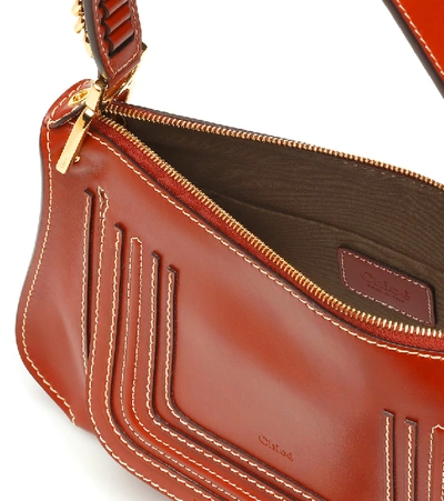 Shop Chloé Marcie Baguette Medium Shoulder Bag In Brown
