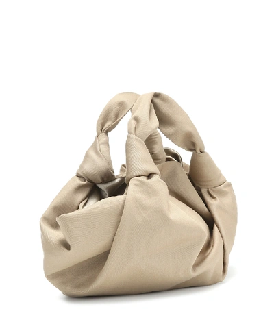 Shop The Row The Ascot Twill Clutch In Beige