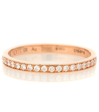Repossi Berbere Xs 18kt Rose Gold Ring With Diamonds In Gold