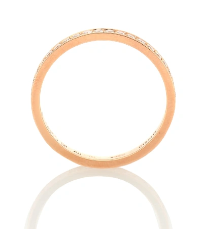 Repossi Berbere Xs 18kt Rose Gold Ring With Diamonds In Gold