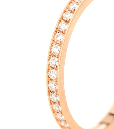 Repossi Berbere Xs 18kt Rose Gold Ring With Diamonds In Gold