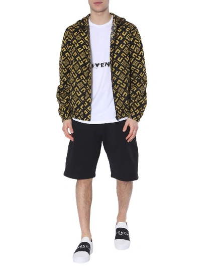 Shop Givenchy 4g Logo Zipped Jacket In Multi