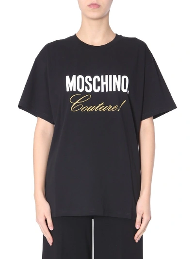 Shop Moschino Couture Crewneck T In Black
