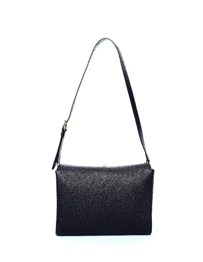 Shop Balenciaga Flap Black Leather Bag