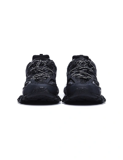 Shop Balenciaga Black Track Led Sneakers