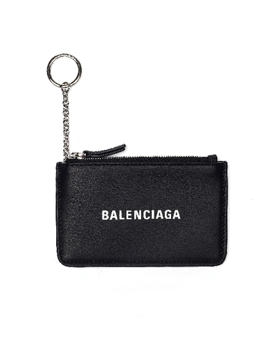 Balenciaga Everyday Key & Coin Purse In Black | ModeSens