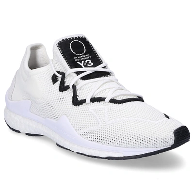 Shop Y-3 Lace Up Shoes Adizero Runner In White