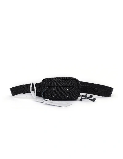 Shop Maison Margiela Black Textile Stereotype Belt Pack In White