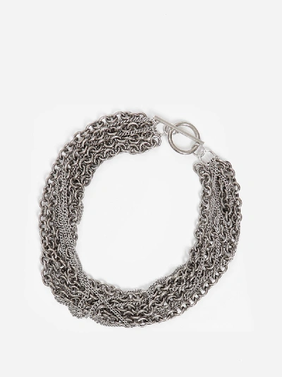 Shop Ann Demeulemeester Necklaces In Silver