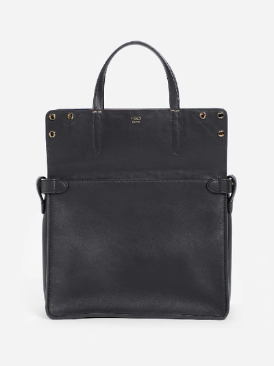 Shop Fendi Top Handle Bags In Black