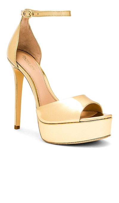 Shop Rachel Zoe Margo Platform Sandal In Metallic Gold.