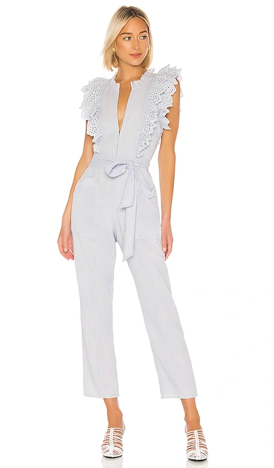 Shop Apiece Apart Limon Eyelet Jumpsuit In Lavender