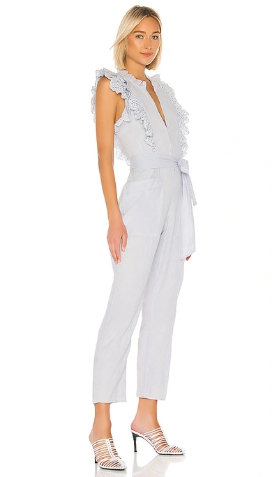 Shop Apiece Apart Limon Eyelet Jumpsuit In Lavender