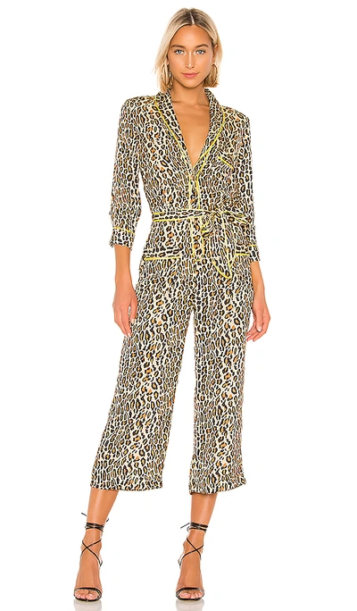 Shop Le Superbe Beatnik Jumpsuit In Brown. In Leopard