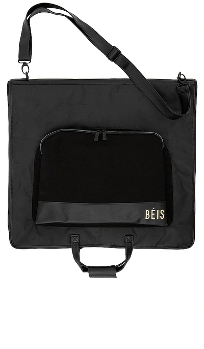 Shop Beis Travel Garment Bag In Black