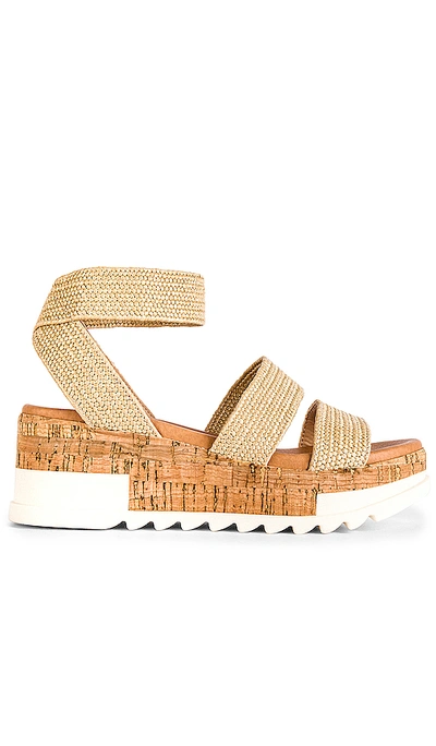 Shop Steve Madden Bandi Sandal In Natural Raffia