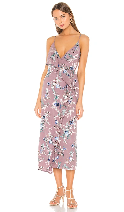 Shop Tularosa Selena Dress In Mauve Floral