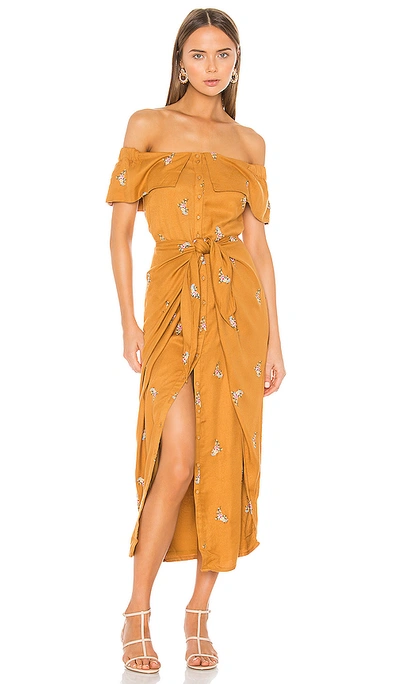 Shop House Of Harlow 1960 X Revolve Rumi Dress In Copper