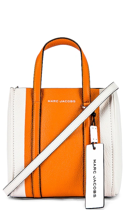 Shop Marc Jacobs The Tag Tote 21 In Kumquat Multi