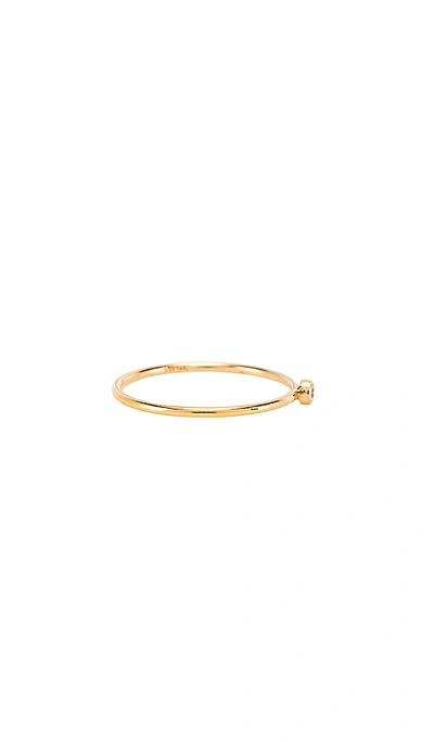 Shop Natalie B Jewelry Gio Plain Stacking Ring In Gold