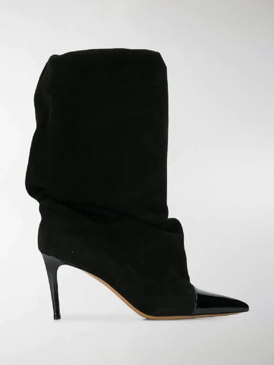 Shop Alexandre Vauthier Laura Slouch Boots In Black