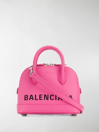 Shop Balenciaga Ville Top Handle Xxs Bag In Pink