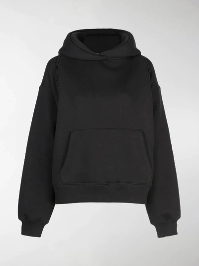 Shop Alexander Wang T Deconstructed Hoodie In Black