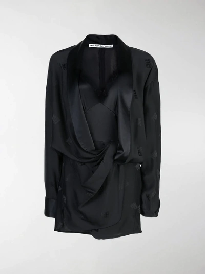 Shop Alexander Wang Kimono Dress In Black