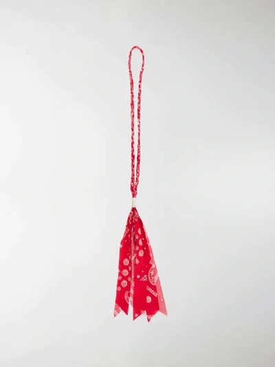 Shop Palm Angels Bandana Necklace In Red