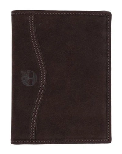Shop Timberland Wallet In Dark Brown