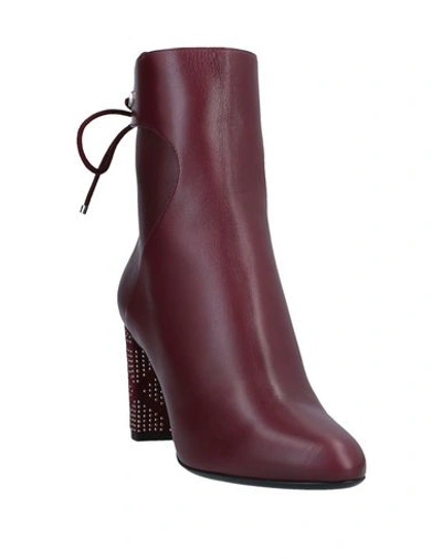 Shop Dior Ankle Boot In Maroon
