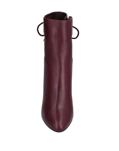 Shop Dior Ankle Boot In Maroon