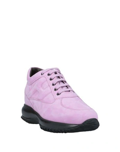 Shop Hogan Sneakers In Lilac