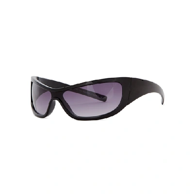Shop Le Specs X Adam Selman The Monster Sunglasses In Black