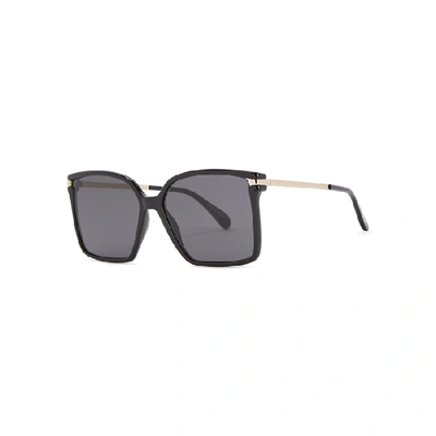 Shop Givenchy Gv 7130 Black Square-frame Sunglasses