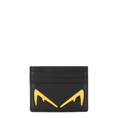 Shop Fendi Black Leather Card Holder