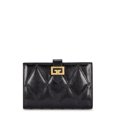 Shop Givenchy Gv3 Black Quilted Leather Wallet