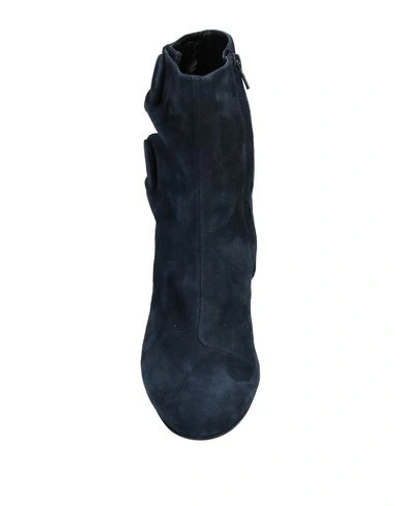 Shop Anna F Ankle Boot In Dark Blue