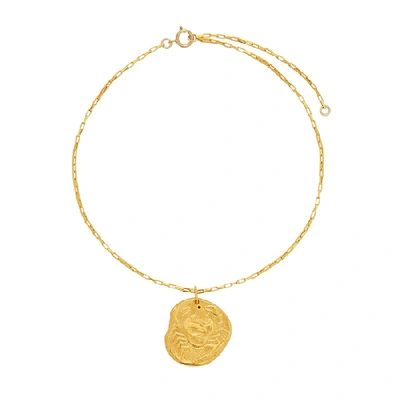 Shop Alighieri The Scattered Decade 24kt Gold-plated Anklet