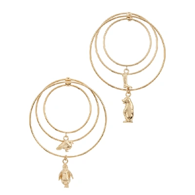 Shop Marni Gold-plated Hoop Earrings