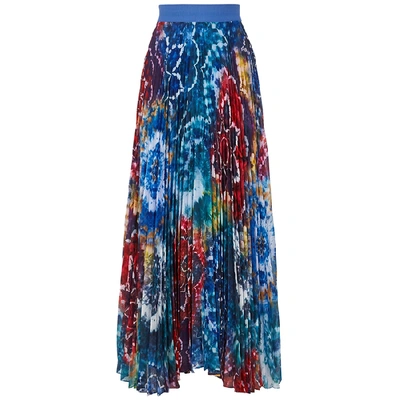 Shop Alice And Olivia Shannon Tie-dye Georgette Skirt