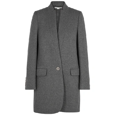 Shop Stella Mccartney Bryce Grey Wool-blend Coat