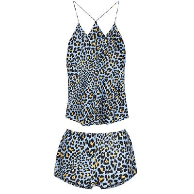 Shop Olivia Von Halle Bella Hedonist Leopard-print Silk Pyjama Set